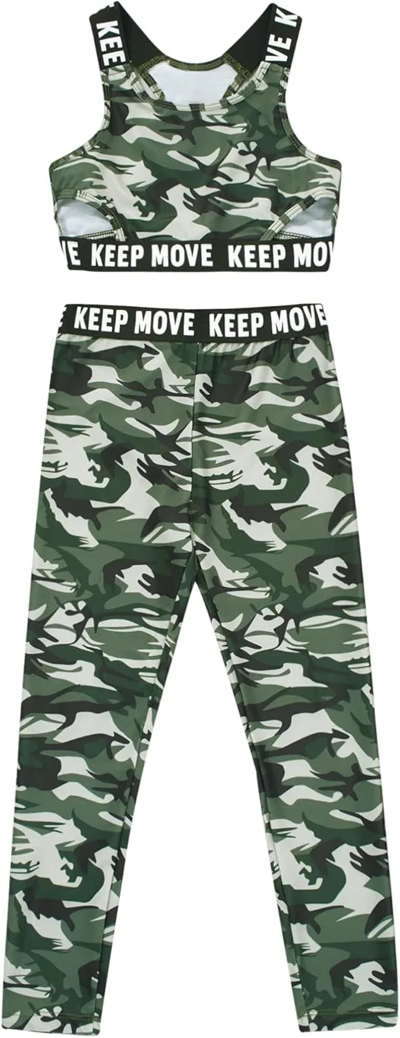 Детский спортивный костюм 2 предмета Sxiwei, Camouflage Green — фото 3