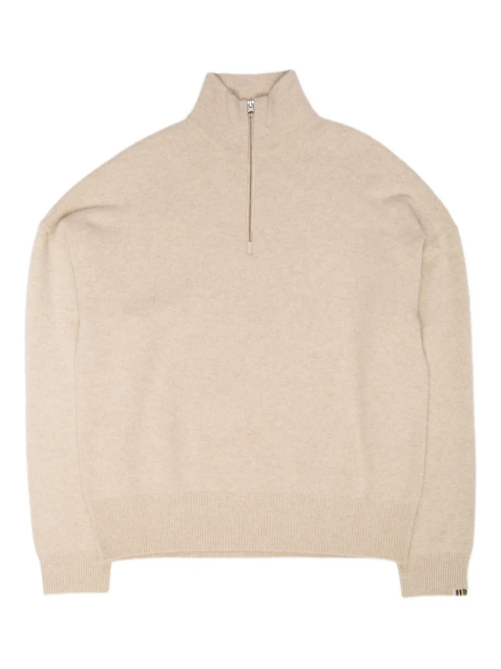 

Кашемировый свитер с воротником на молнии extreme cashmere, нейтральный