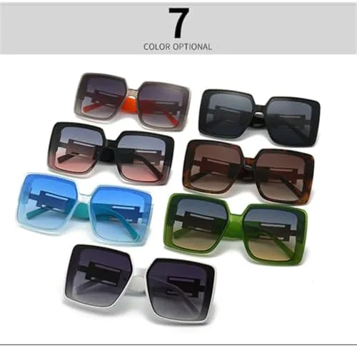 

Солнцезащитные очки 2027 года для женщин и мужчин, винтажные, в большой оправе, для путешествий и вождения, с защитой от УФ-излучения UV400 MTZJH, Gray Gray