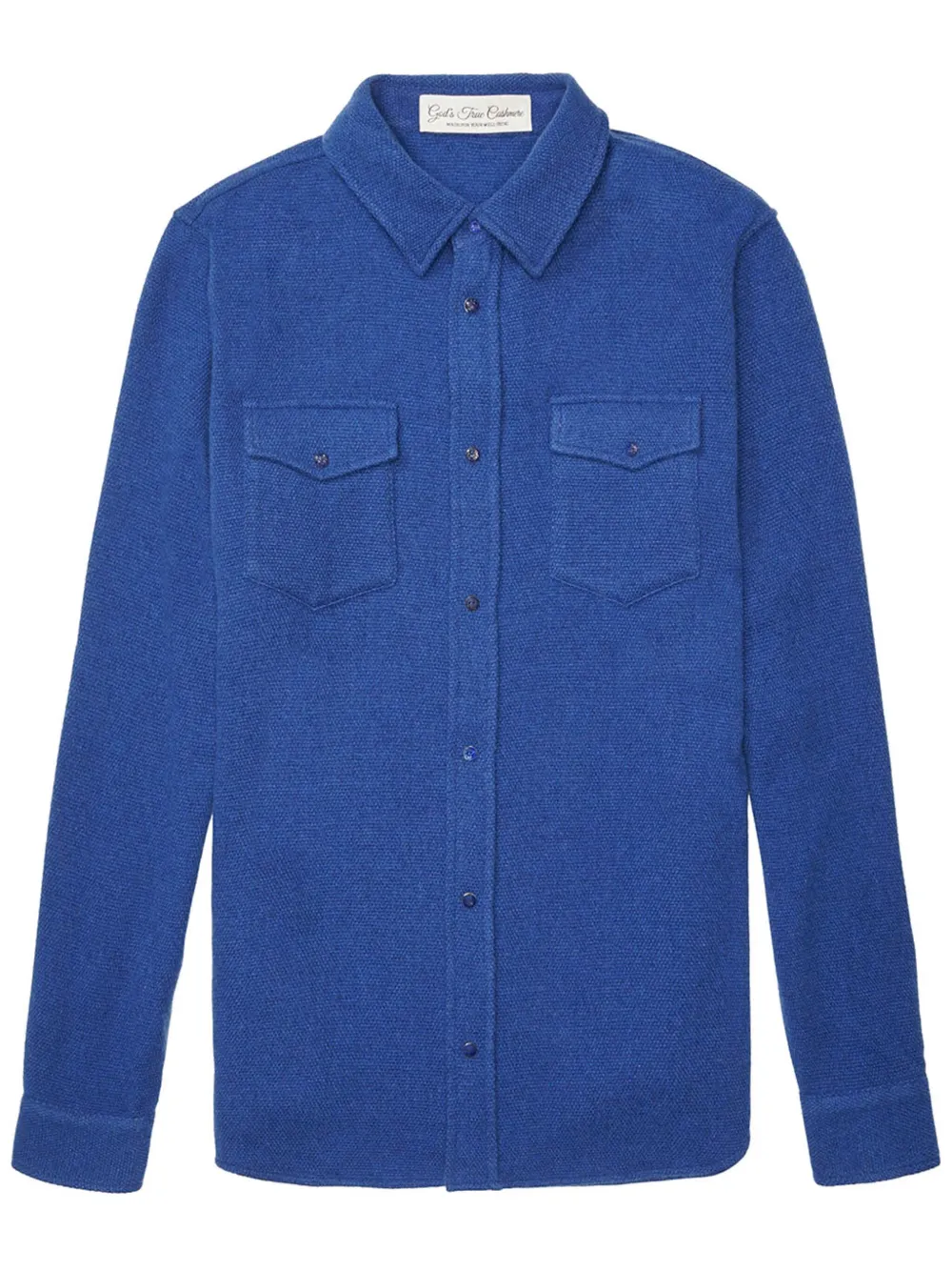 

Кашемировая рубашка GOD'S TRUE CASHMERE, синий