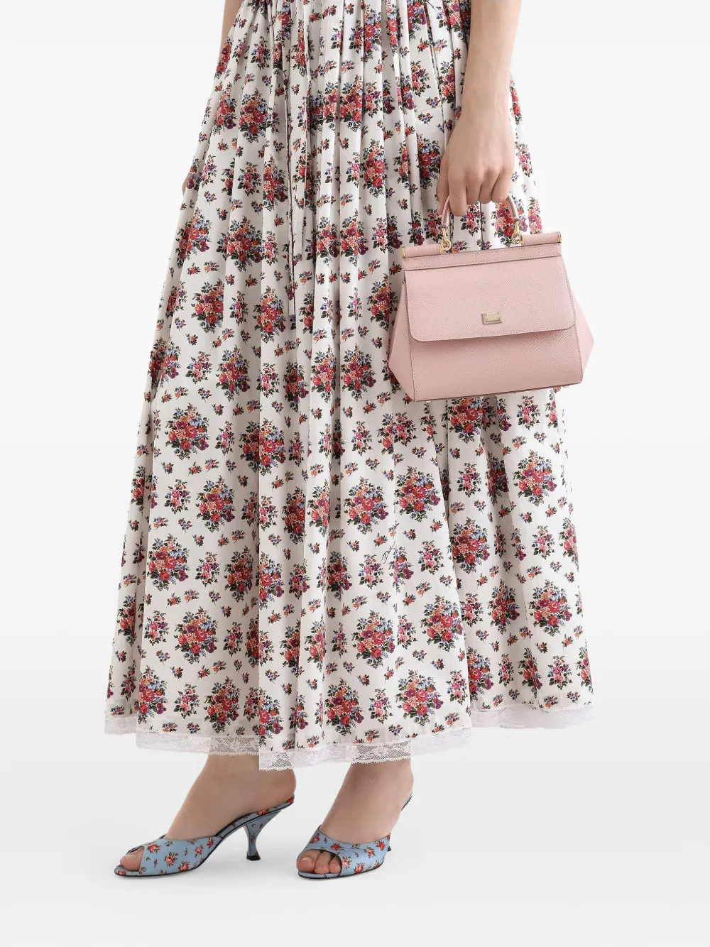 Сумка-тоут с логотипом Dolce & Gabbana, розовый — фото 2