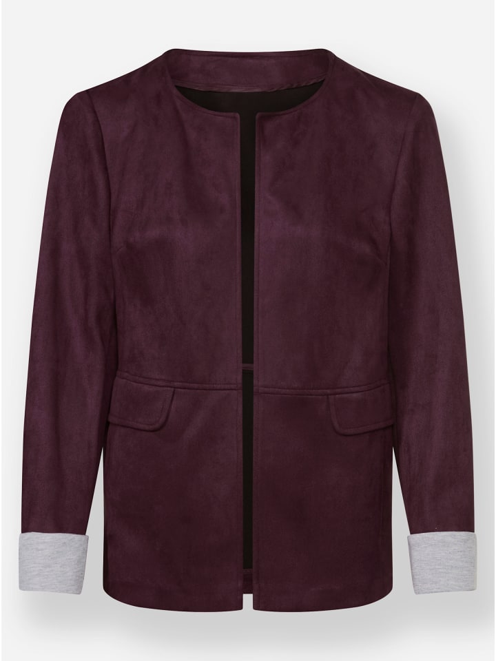 

WITT WEIDEN Блейзер из искусственной кожи бордового цвета