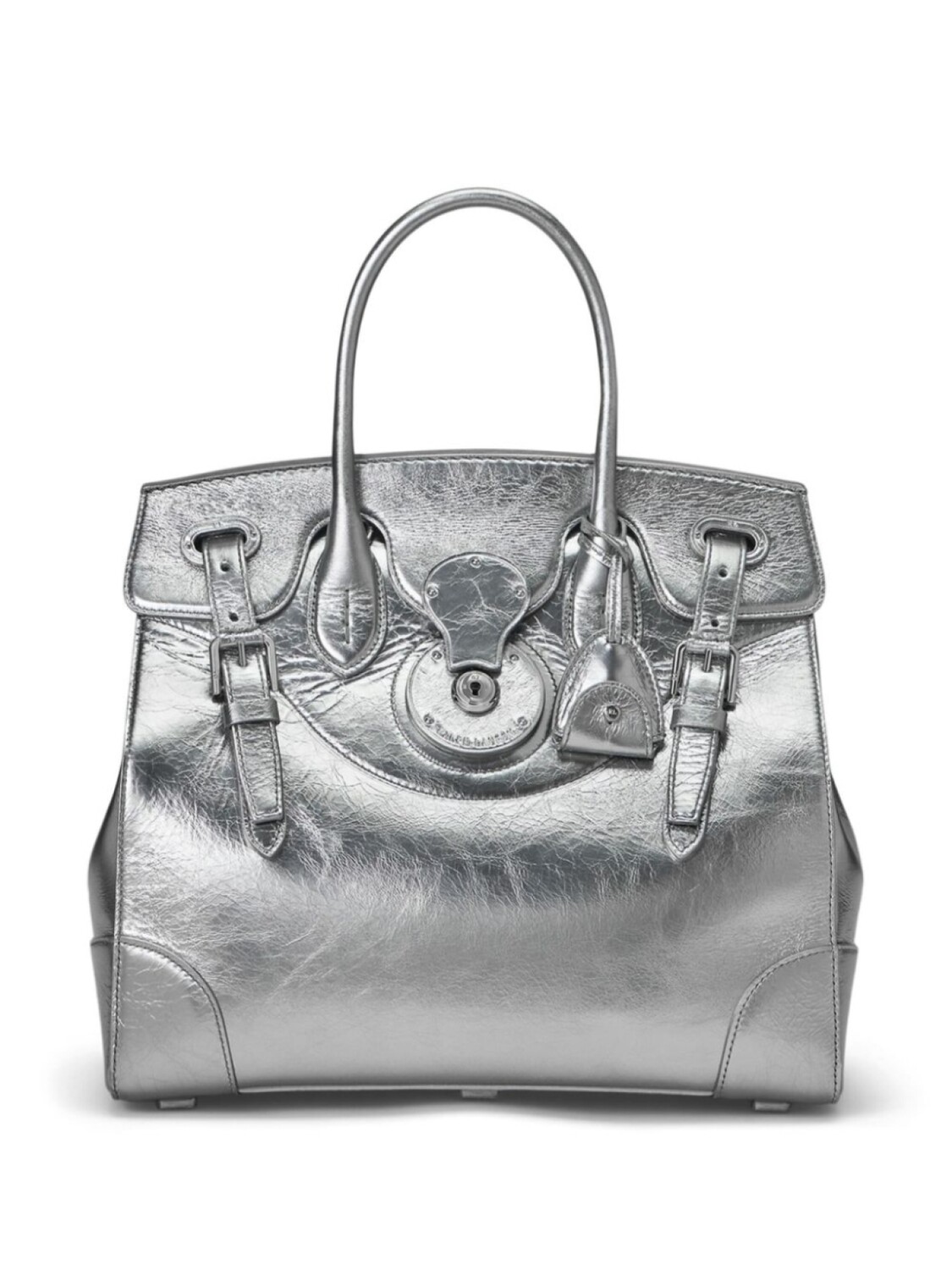

Сумка-тоут Soft Ricky 33 Ralph Lauren Collection, серебряный