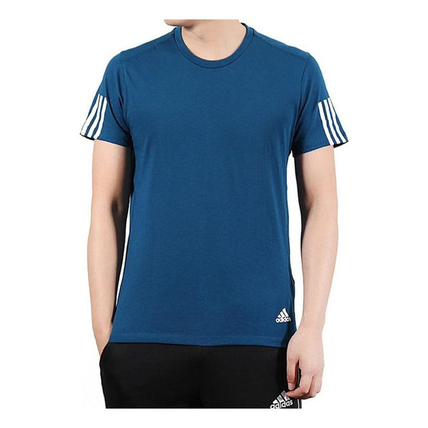 

Футболка run it tee soft sports круглый вырез короткий рукав Adidas, синий