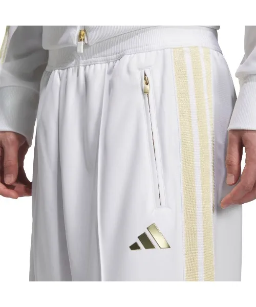 Мужские спортивные брюки свободного кроя с золотыми полосами Staygold adidas чёрные — фото 4