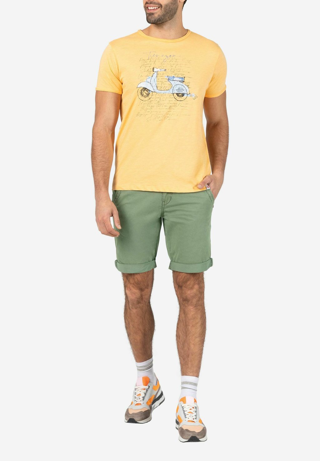 

Шорты FEINE BERMUDA MIT-POCKET DESIGN TIMEZONE, оливковый