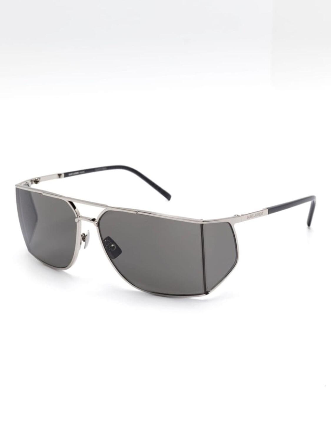 Солнцезащитные очки SL 750 Saint Laurent Eyewear, серебряный — фото 2