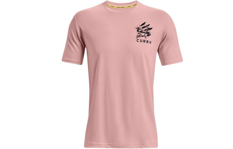 

Футболка Curry In The Same Series для мужчин, розовая Under Armour, розовый