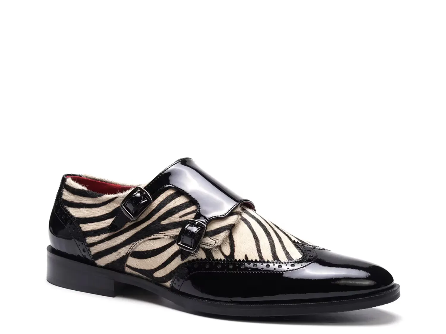 

Kai Monk Strap Слипоны Carlos By Carlos Santana, Black/White Zebra Print