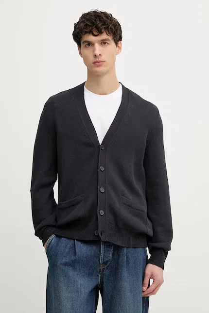 Кардиган из хлопка X DAVID BECKHAM BOSS, синий