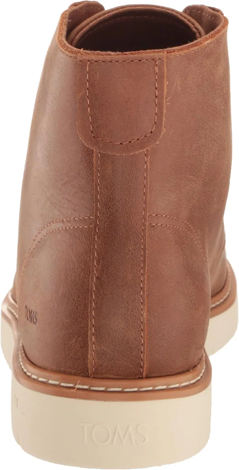 Мужские низкие ботинки TOMS Trvl Lite 2.0, Tan Water Resistant Leather — фото 3