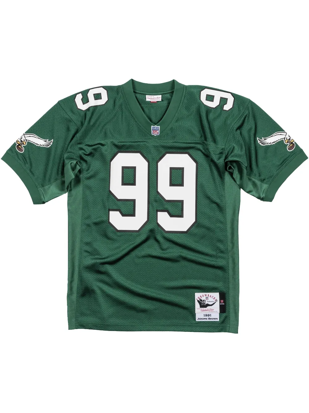 

Топ 1990 Jerome Brown Philadelphia Eagles Legacy Player Mitchell & Ness, зеленый
