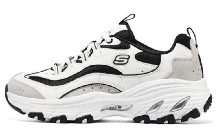 

ARCH FIT D"LITES Кроссовки женские низкие черные/белые Skechers, Черный, ARCH FIT D"LITES Кроссовки женские низкие черные/белые Skechers