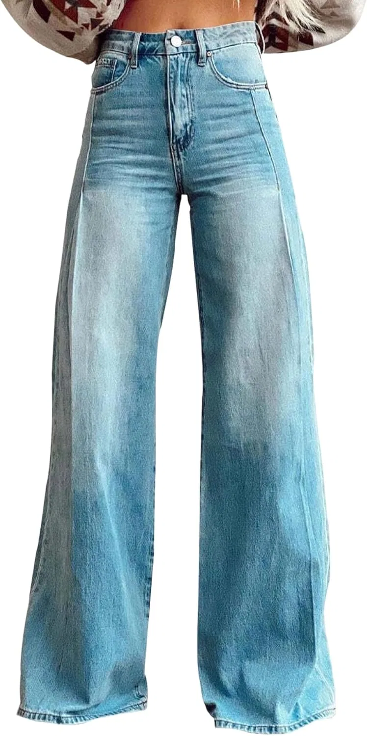 Джинсы с пайетками и стразами, Light Blue