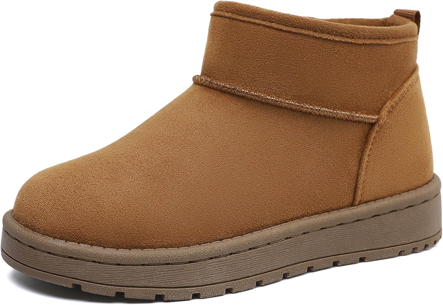 

Shoeslocker Девочки Теплые Легкие Зимние Ботинки с Толстой Подошвой и На Щиколотку для Маленьких и Старших Девочек, Brown