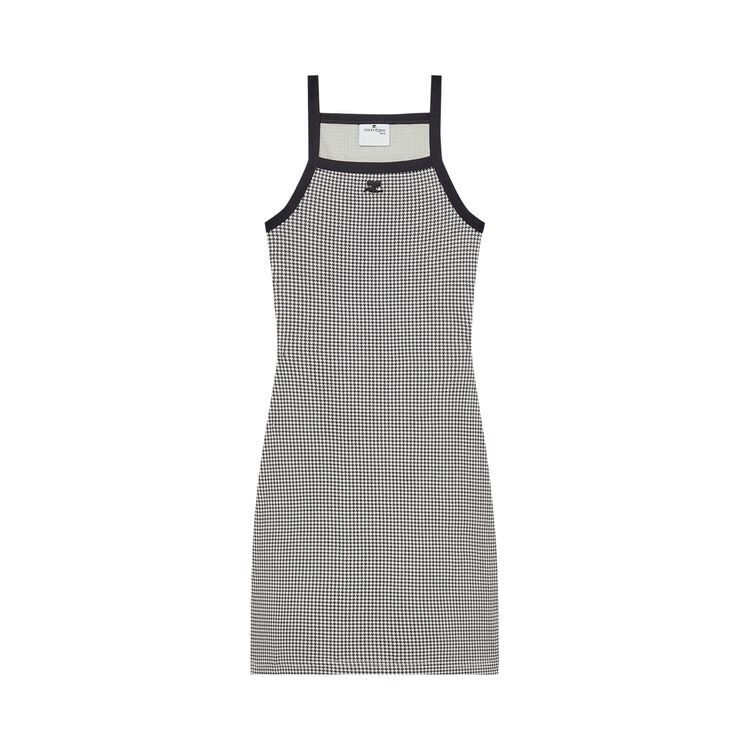 

Платье Courrèges Contrast Mini Dress Houndstooth White/Black, разноцветный