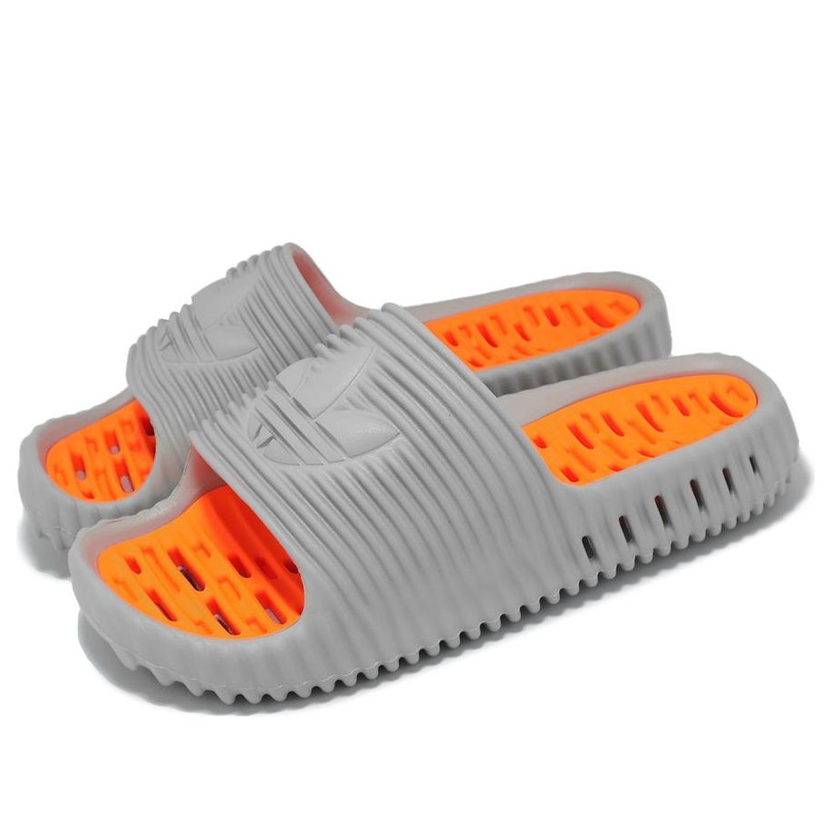 Шлепанцы Adidas Adilette 25 'Grey Solar Orange' — фото 3