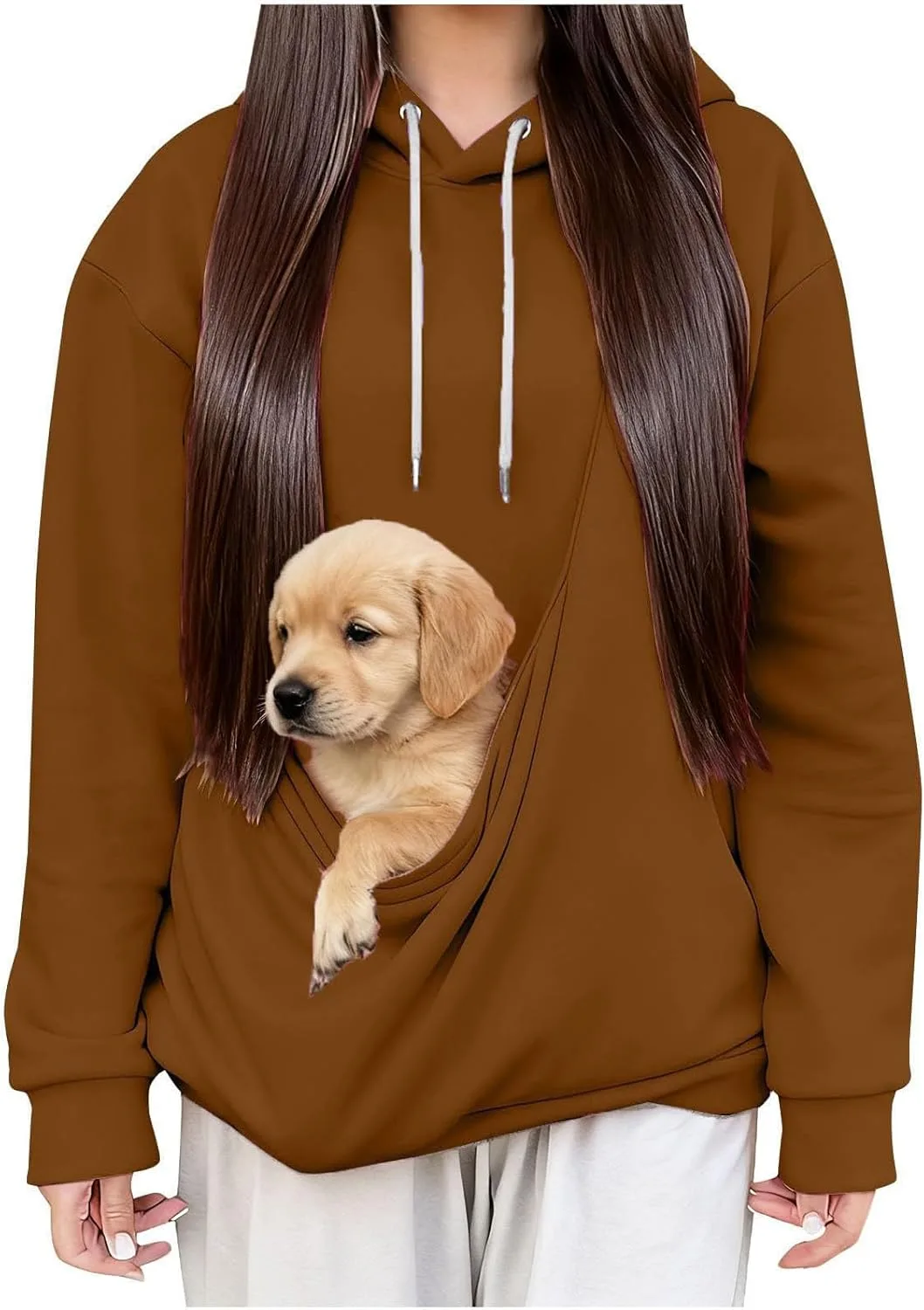 

Толстовка с капюшоном и карманом для кошки Unisex, оверсайз