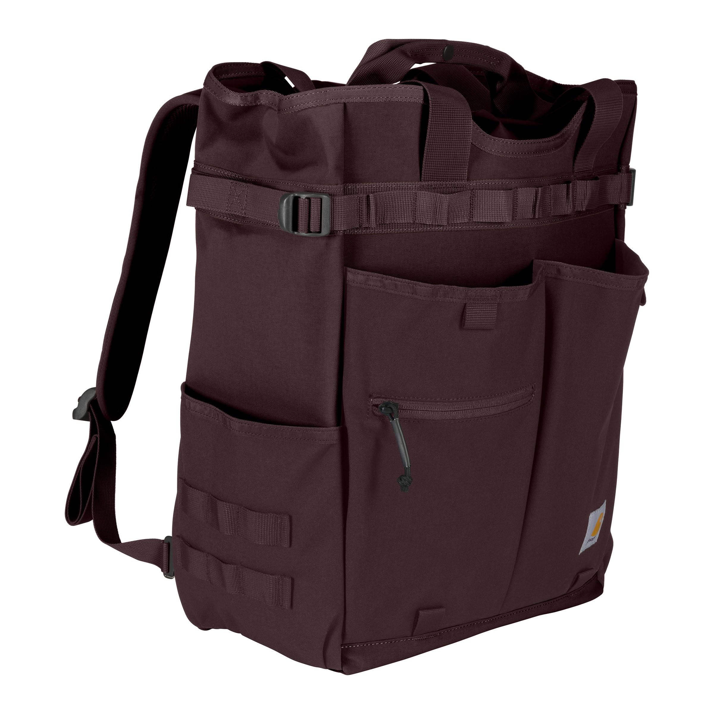 

Рюкзак Unisex Carhartt 28L Nylon Cinch-Top Convertible Tote, цвет Port