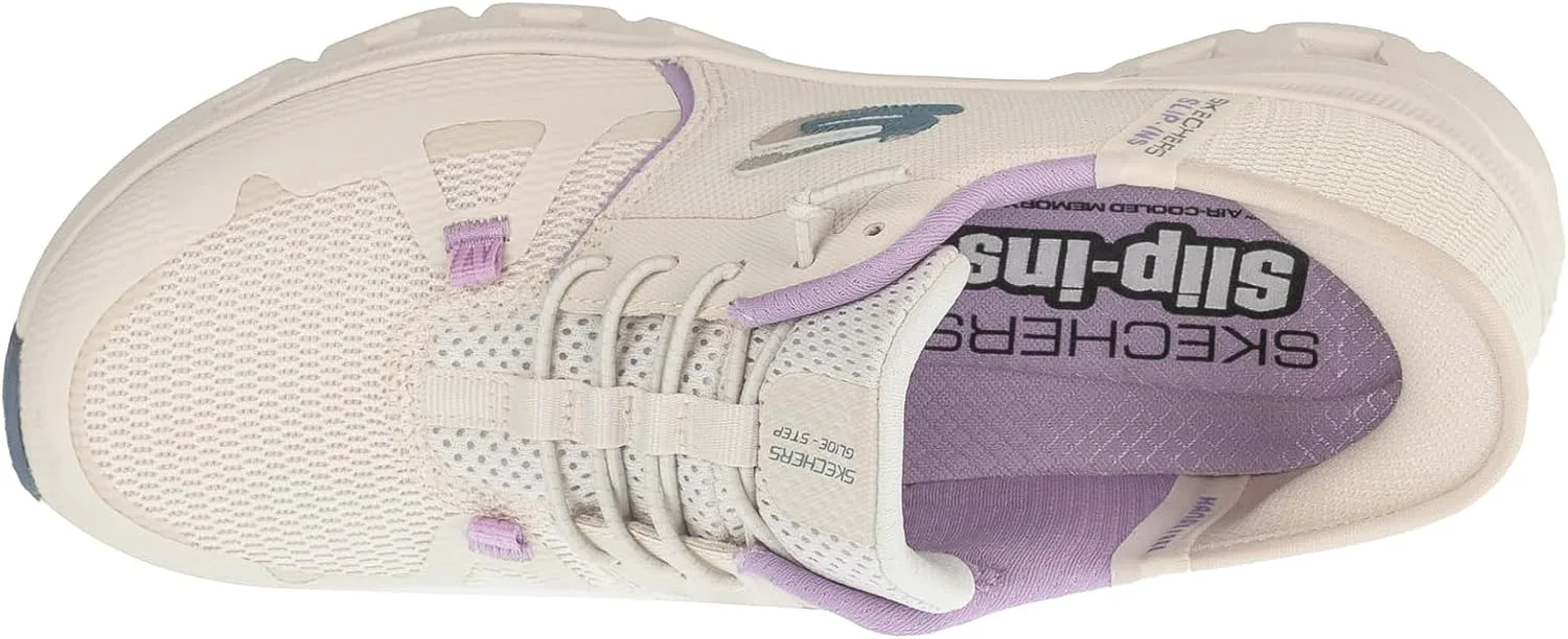 Мужские кроссовки Skechers Glide-Step Pro без шнурков, белый/синий/фиолетовый/серый/кремовый — фото 4