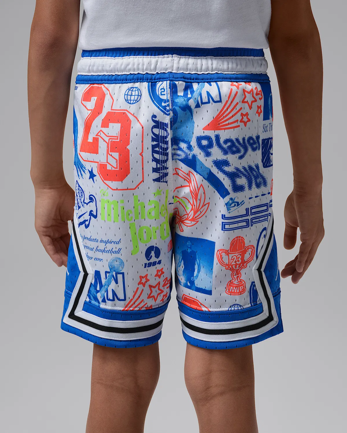 Детские шорты Jordan Little Kids' Dri-FIT Printed Sport Diamond, Game Royal — фото 3