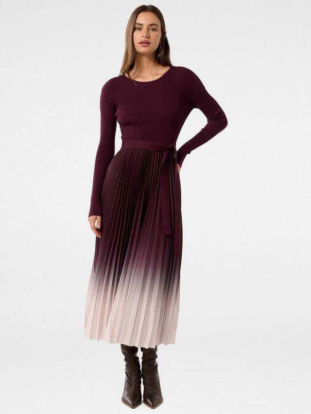 

Плиссированное миди-платье harmony ombre Forever New, цвет Mulberry