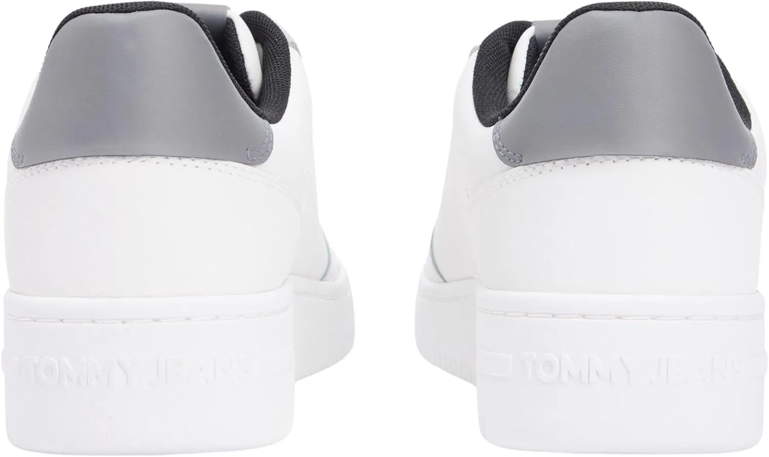 Мужские низкие кроссовки Tommy Jeans TJM Retro Basket Em0em01681, White Ecru Zinc Grey — фото 2