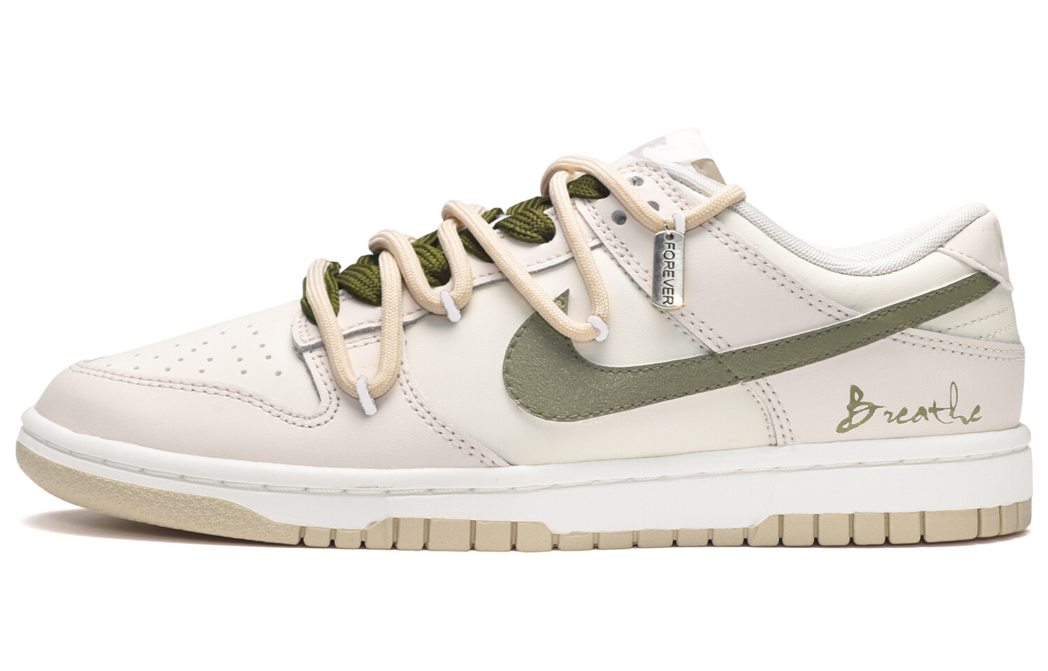 

Кроссовки Nike Dunk Skateboard Shoes Men Low-Top Beige Green