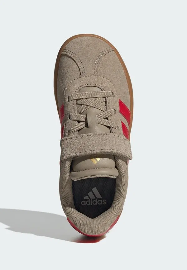 Детские кроссовки vl court 3.0 Adidas Sportswear, Blanch Cargo Pure Ruby Gold Metallic — фото 3