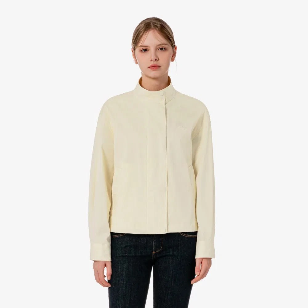 Куртка Lacoste с высоким воротником айвори