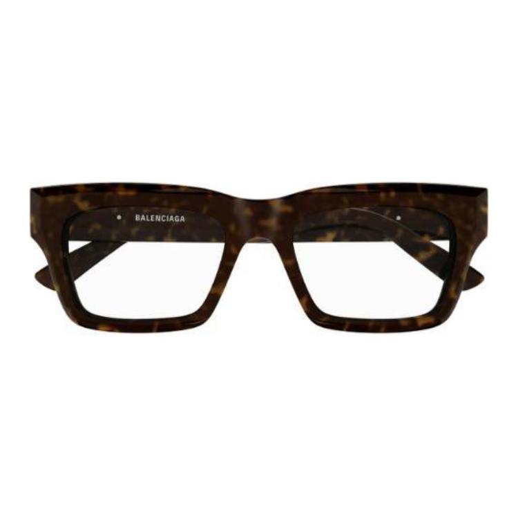 

Пластиковая квадратная оправа для очков унисекс в цвете черепаховый панцирь Balenciaga