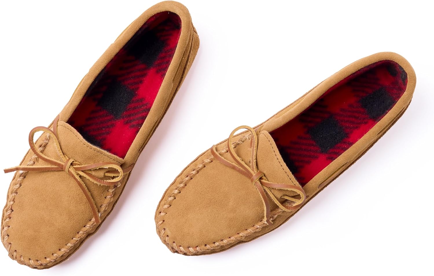 Мужские флисовые тапочки с двумя подошвами Minnetonka, Cinnamon — фото 2