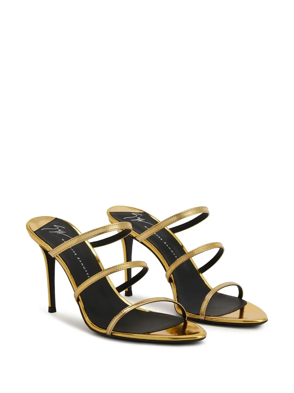 Босоножки Alimha 105 на шпильке Giuseppe Zanotti, золотой — фото 2