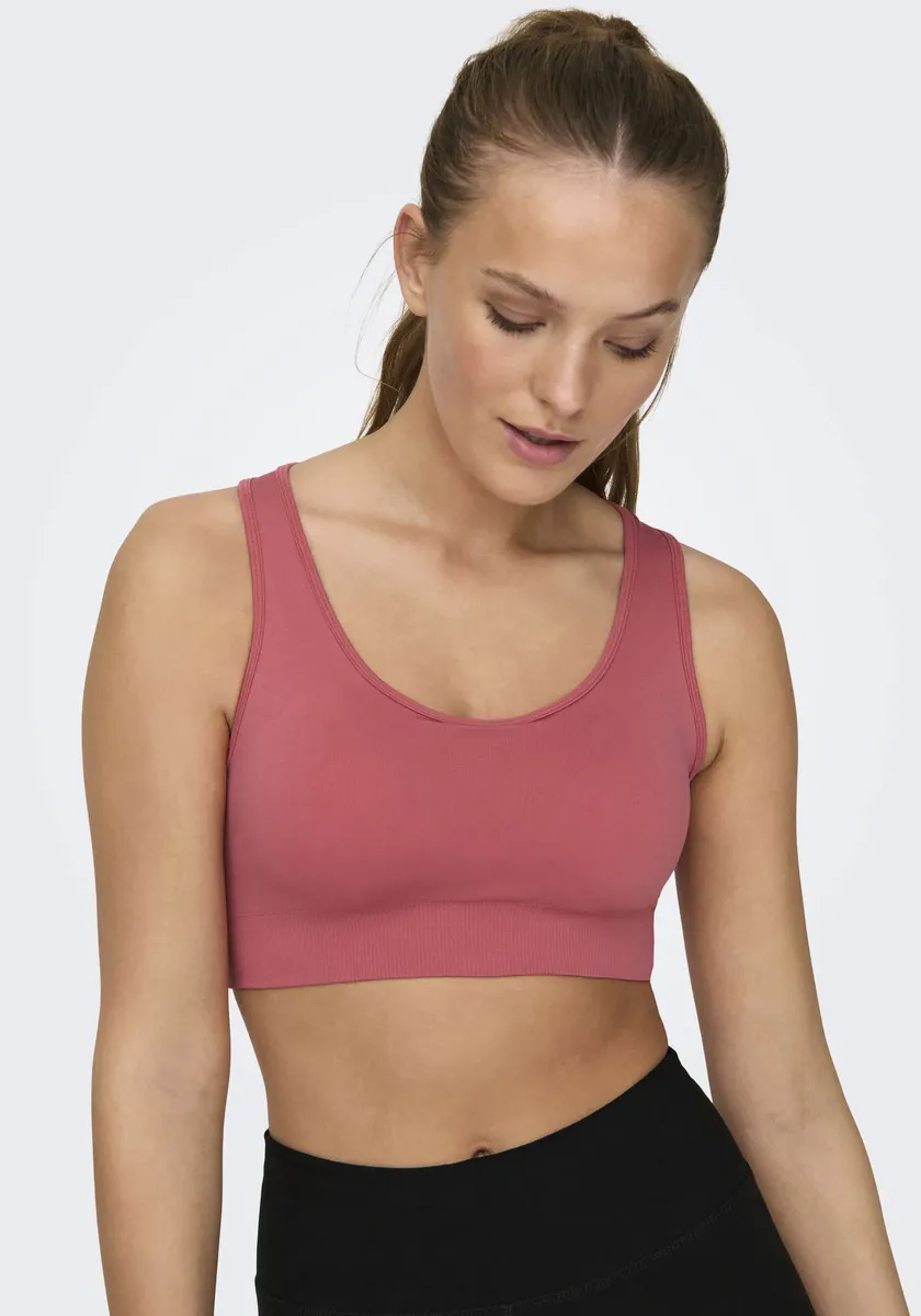 

Спортивный бюстгальтер ONLY Play "ONPDAISY SEAM SPORTS BRA - NOOS", бесшовная отделка, красный