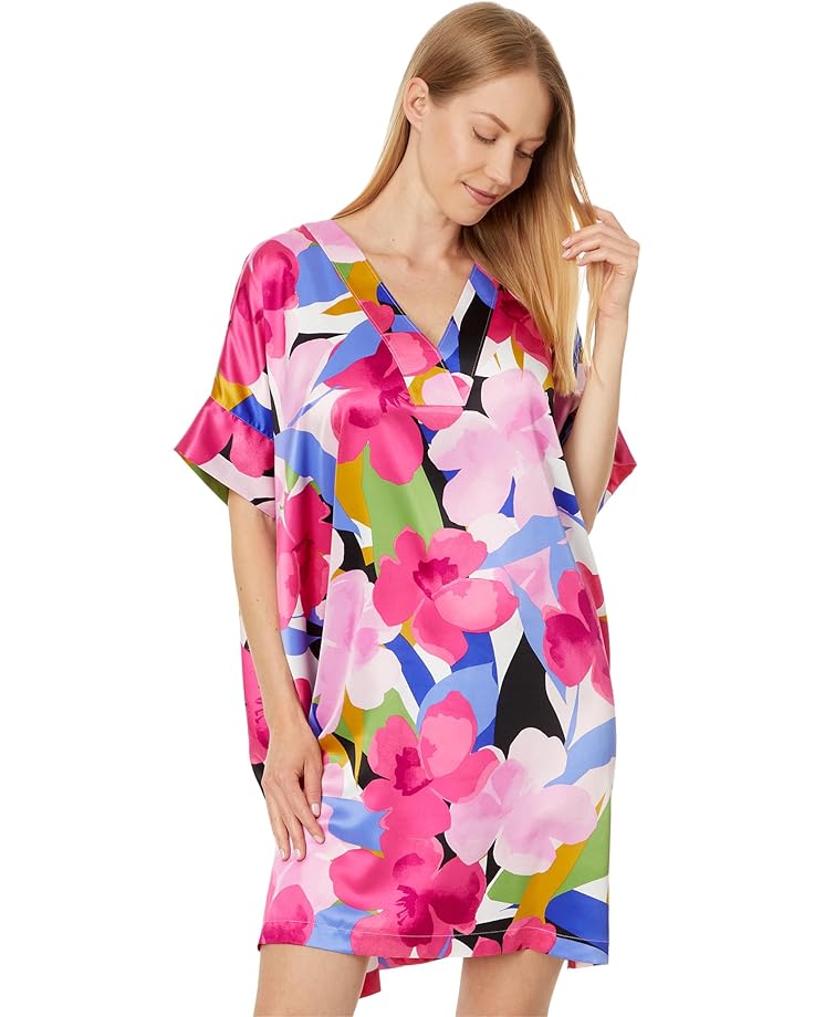 

Ночная рубашка N by Natori Bonita - Satin 36" Sleepshirt, цвет Pink Multi