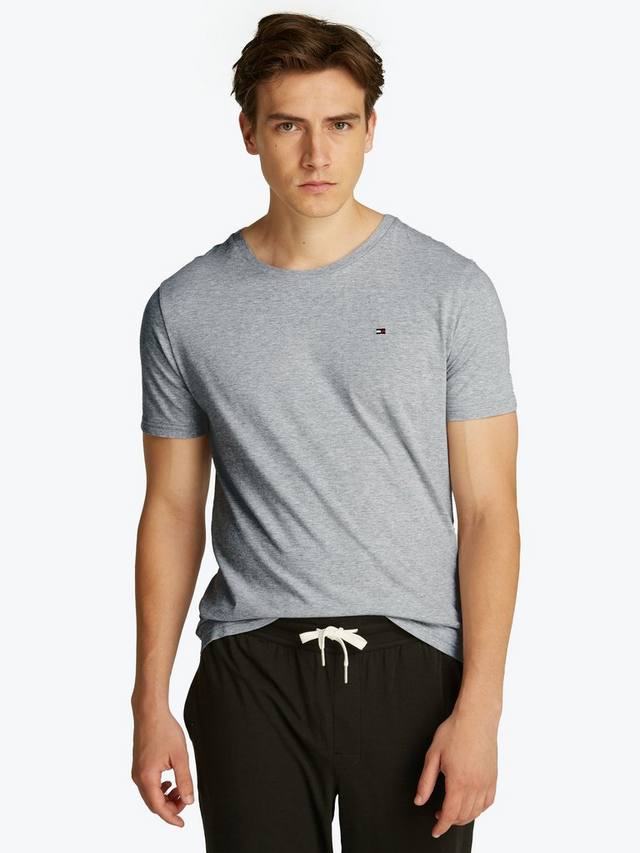 Хлопковая футболка с коротким рукавом Tommy Hilfiger, Pack of 3, White/Black/Grey Heather — фото 2