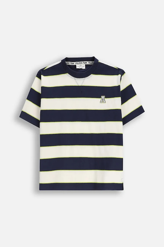 

Детская хлопковая футболка Coccodrillo, синий