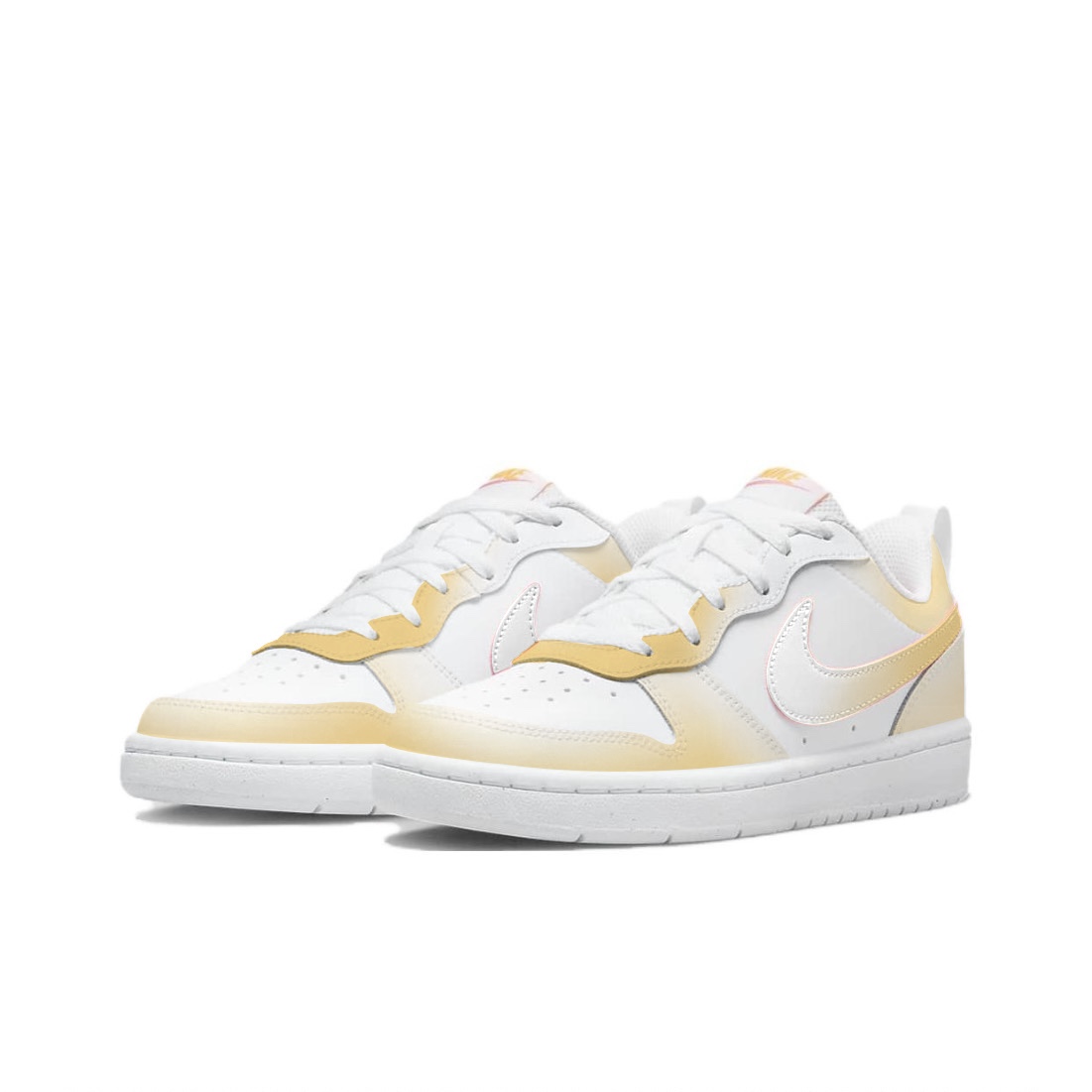 

Кроссовки Nike Court Borough Skateboarding Shoes Women's Low-top White/yellow, белый/желтый