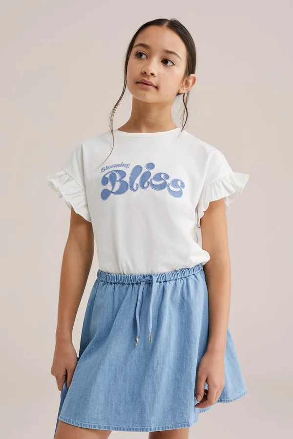 Футболка с принтом We Fashion, Blue — фото 3