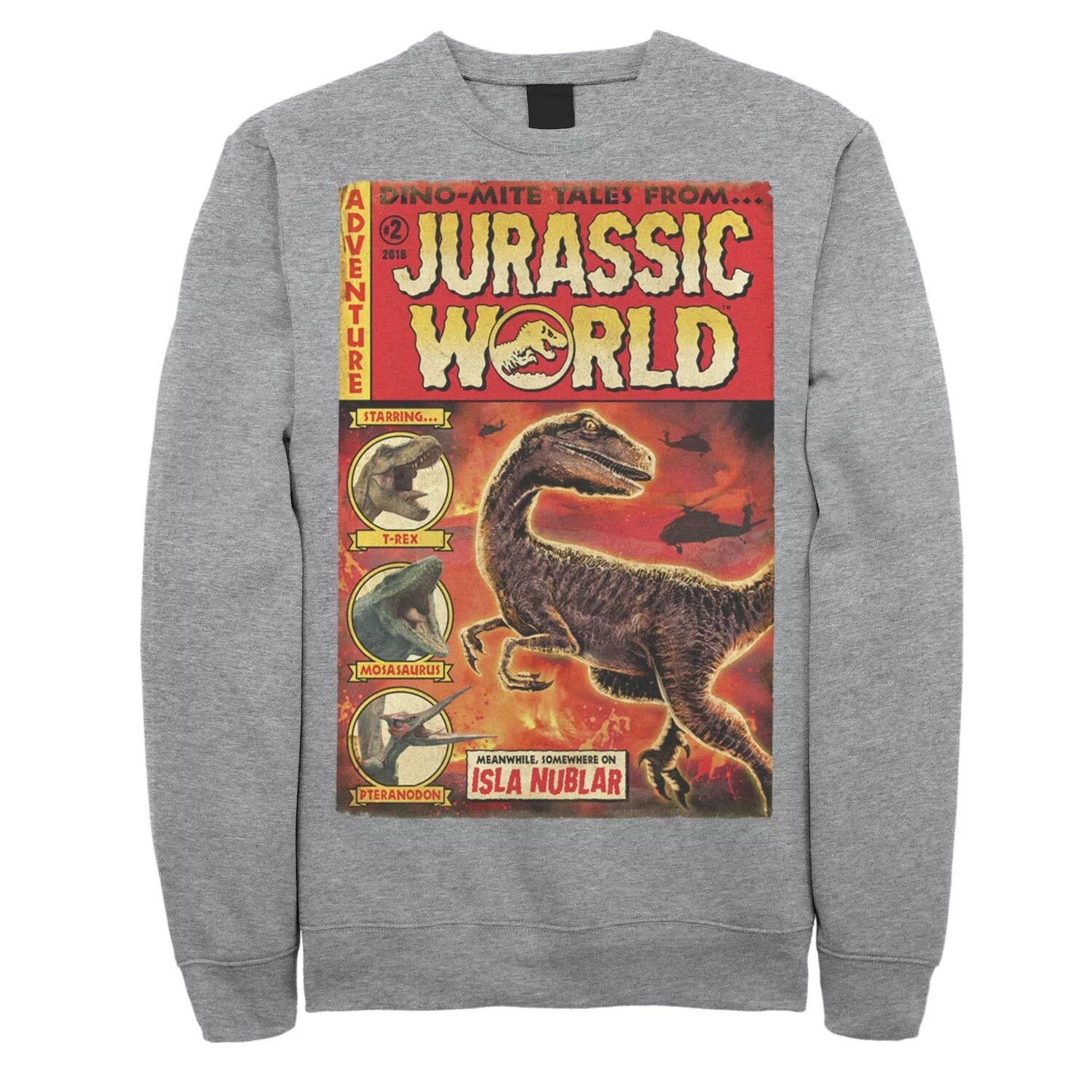 

Мужской винтажный флис Jurassic World Two Dino-Mite Tales Licensed Character