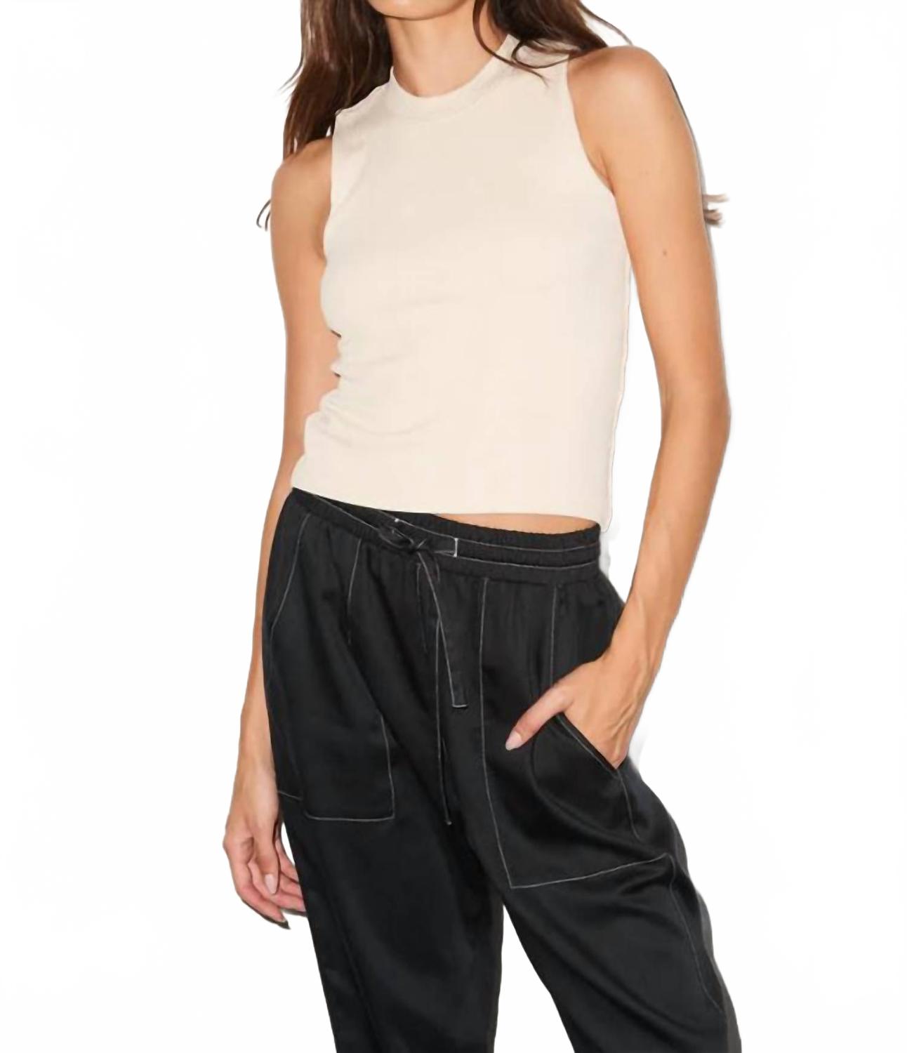 

Женская двухслойная ребристая майка на косточке Lna, Bone