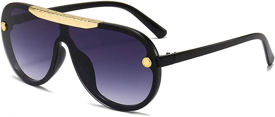 

Солнцезащитные очки в стиле стимпанк с крупной оправой, женские и мужские солнцезащитные очки, цельные солнцезащитные очки, защищающие от ветра HCPIHF, 4