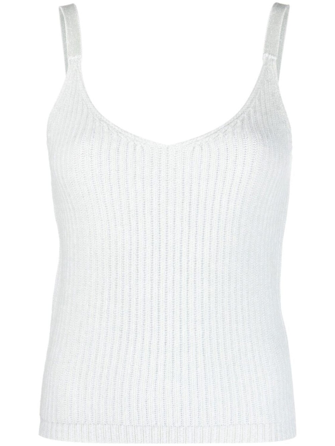 

Кашемировый топ в рубчик Allude, зеленый