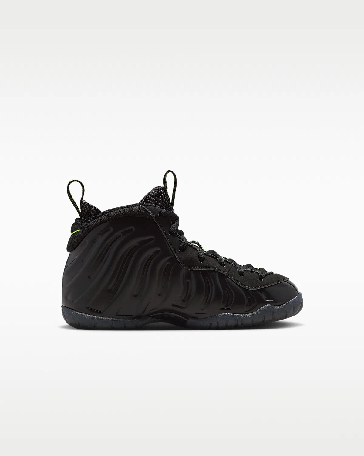 Кроссовки Nike Little Posite Pro для малышей, Black/Voltage Yellow — фото 3