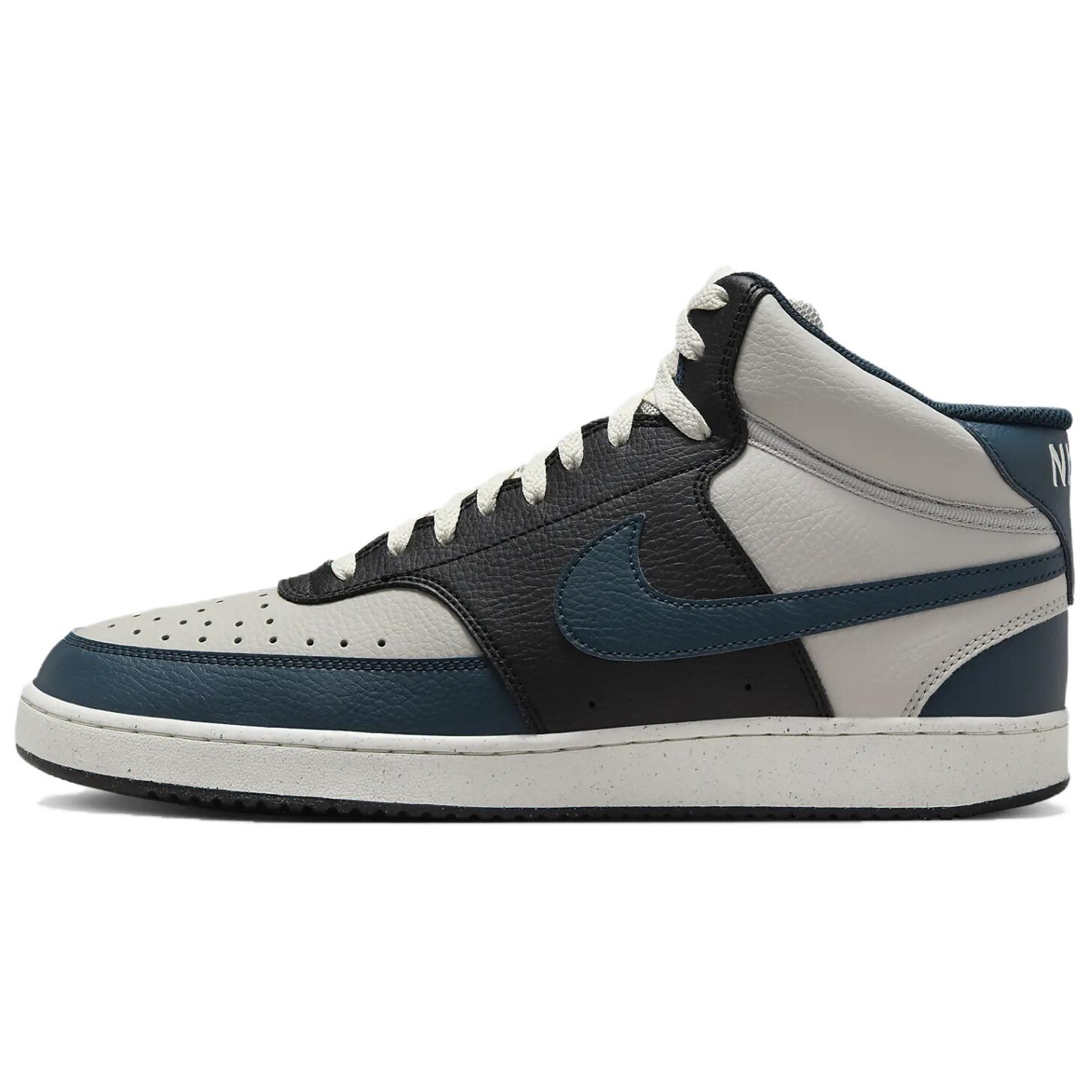 

Кроссовки Nike Court Vision Lifestyle Shoes Men Mid-top Light Iron Ore/Phantom/Black/Armory Navy Blue, темно-синий