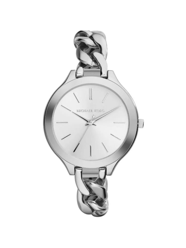 

Michael Kors Часы серебристого цвета с ремешком, модель: MK3279 Slim Runway