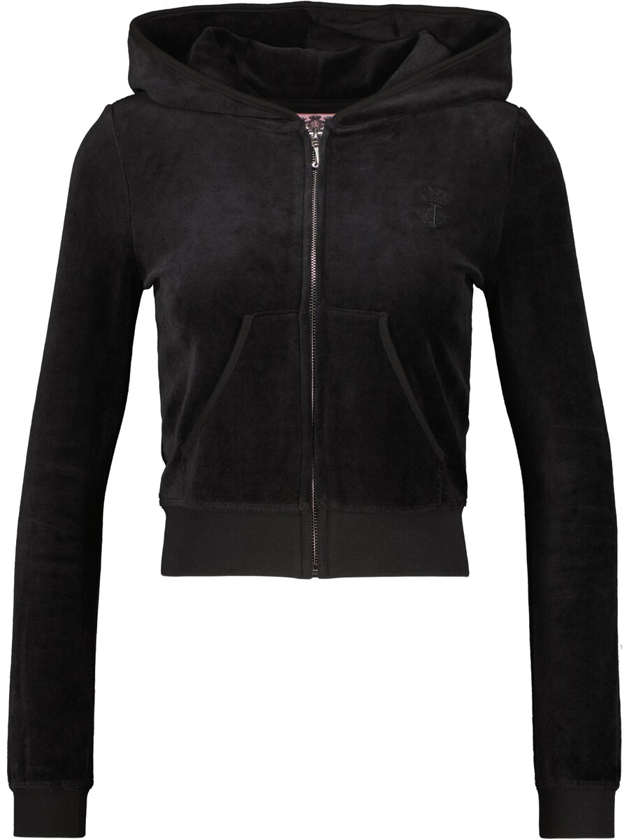 

Толстовка с капюшоном на молнии Juicy Couture, черный