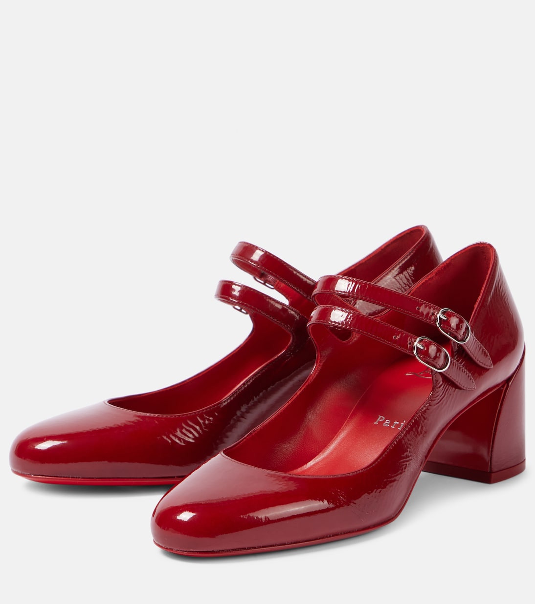 Туфли Mary Jane Miss Jane 55 из лаковой кожи Christian Louboutin, Loubi/Lin Loubi — фото 4
