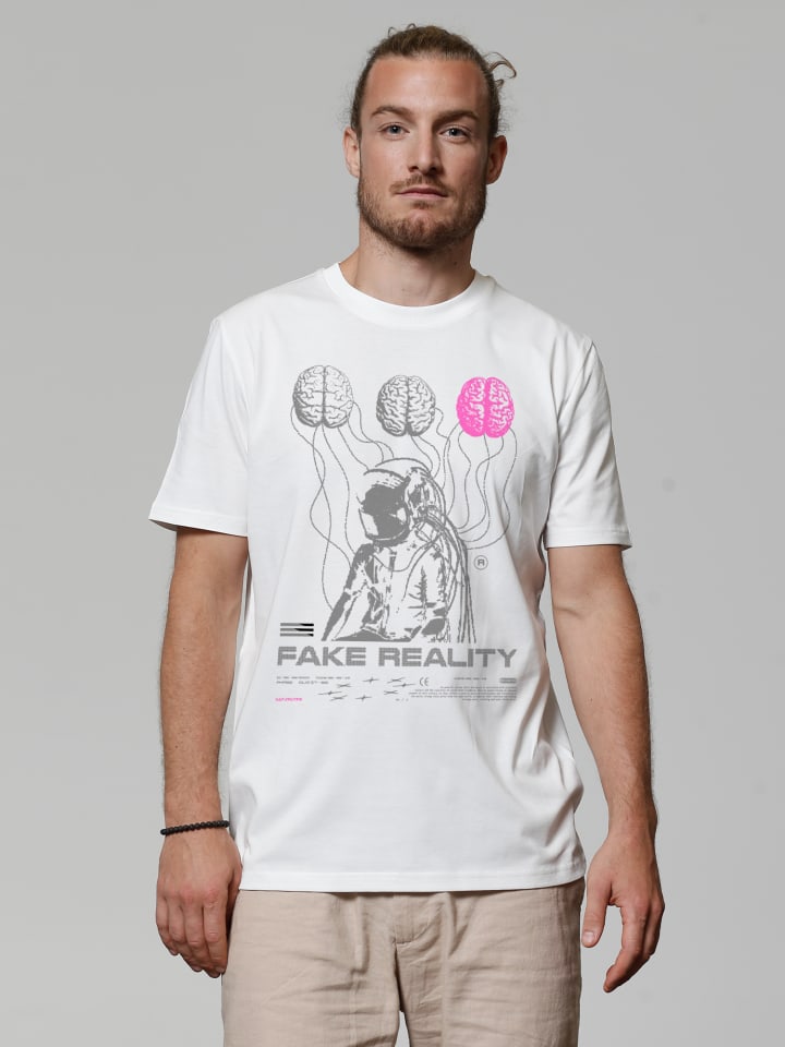 

Футболка wat Apparel T-Shirt Fake Reality, белый