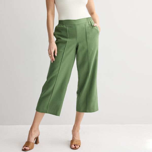 

Женские укороченные брюки с защипами Nine West, цвет camden green
